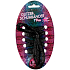 Trendhaus Glitter laces black 120 cm