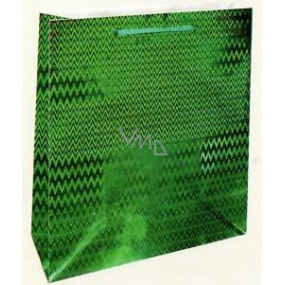 Nekupto Gift paper bag hologram standard 23 x 18 x 10 cm Green THM