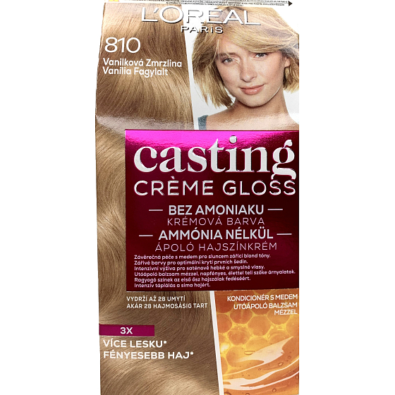 Loreal Paris Casting Creme Gloss Cream Hair Color 810 Vanilla Ice Cream