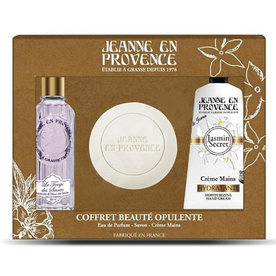 Jeanne en Provence Jasmin eau de parfum for women 60 ml + hand cream 75 ml + toilet soap 100 g, gift set for women