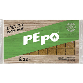 PE-PO Wooden Firestarter, 32 Starters, Box