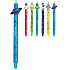 Colorino rubberized pen Space Life blue, blue refill 0,5 mm