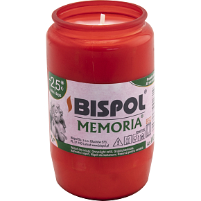 Bispol Cemetery Candle Memoria W03 Oil Red, 160 g
