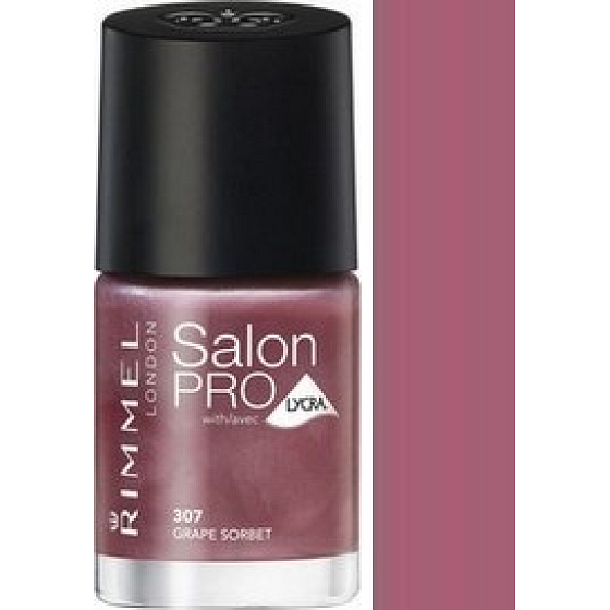Rimmel London Salon Pro Lycra Nail Polish 307 Grape Sorbet 12 ml