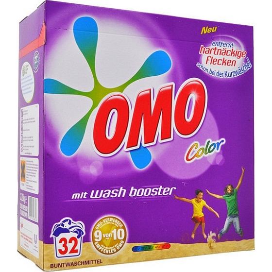 Omo Color washing powder, colored laundry 32 doses 2.72 kg