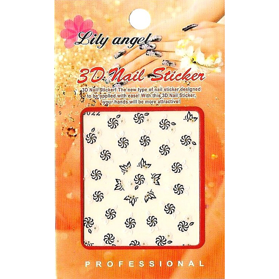 Lily Angel 3D nail stickers 1 sheet 10120 B022