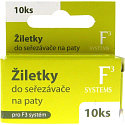 F3 Systems Razor blades for 10 heel cutters