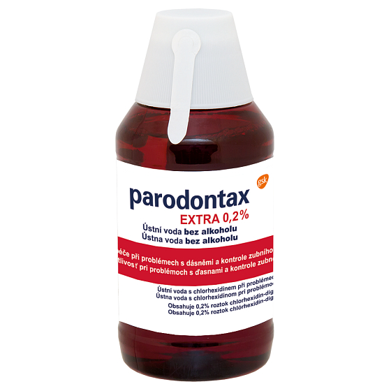 Parodontax Extra 0.2% mouthwash (rinse) for intensive care for bleeding gums and periodontitis 300 ml