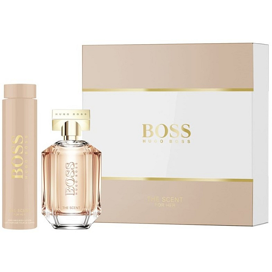 Hugo Boss Boss The Scent perfumed water for women 100 ml + body lotion 200 ml, gift set