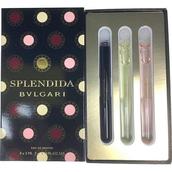 Bvlgari Splendida Mini Set EdP 3 ml + Rose Rose EdP 3 ml + Iris d Or EdP 3 ml, gift set
