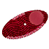 Fre Pro Remind Air Curve Apple and cinnamon freshener, fragrant ellipse dark red 13 cm