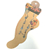 Albi Foot Jewellery Hearts symbol of love 1 piece
