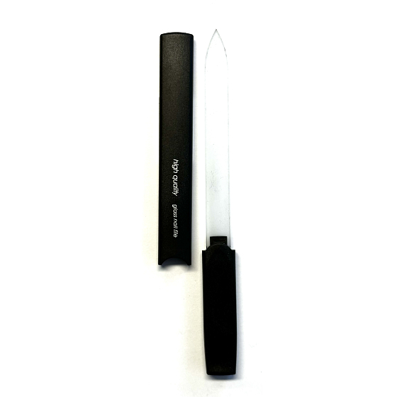 Double-sided glass file with sleeve 16 cm