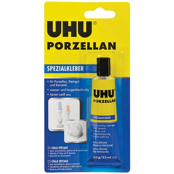 Uhu Porzellan second adhesive for bonding porcelain and ceramics 33 ml/30 g