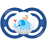 Mam Perfect silicone orthodontic pacifier 6+ months Blue with elephant