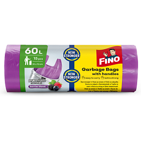 Fino trash bags with handles, 60 L