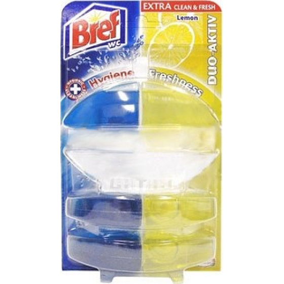 Bref Duo Active Extra Clean & Fresh Lemon WC gel 60 ml + 2x refill