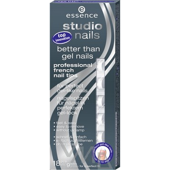 Essence Studio Nails French Nail Tips 01 White 18 pieces