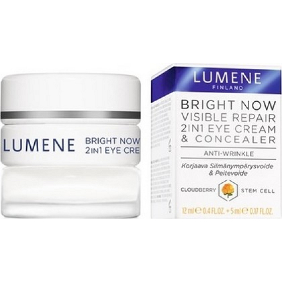 Lumene Bright Now Visible Repair 2in1 eye cream 12 ml and concealer 5 ml