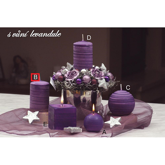 Lima Wellness Lavender aroma candle cylinder 60 x 90 mm 1 piece