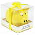 Albi Treasure chest small piglet Be like a pig in rye yellow 7 cm × 6.5 cm × 7.3 cm
