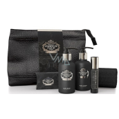 Castelbel Black Edition shower gel 100 ml + Eau de Toilette 10 ml + Body Lotion 100 ml + Toilet soap 40 g + Towel 30 x 32 cm + Closing cover Travel set for men