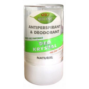 Bione Cosmetics Bio Natural Deo Crystal antiperspirant deodorant stick unisex 120 g alum has many uses: after shaving, insect bites, against sweating, skin burns, stops bleeding