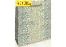Nekupto Gift Paper Bag Hologram 32 x 26 x 13 cm Silver 123 02 THL