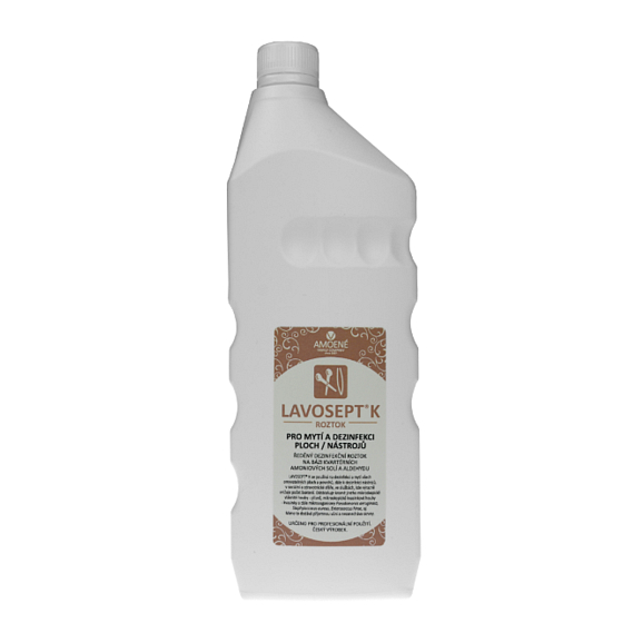 Lavosept K Disinfection of surfaces and tools washing solution for professional use of more than 75% alcohol 1l