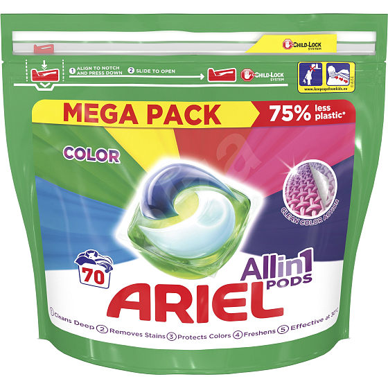 Ariel All in 1 Pods Color gel pads for colored laundry 70 pieces x 35 ml