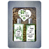 Bohemia Gifts Friendship Hemp Shower Gel 250 ml + Hair Shampoo 250 ml + wooden decoration + tin box, cosmetic set