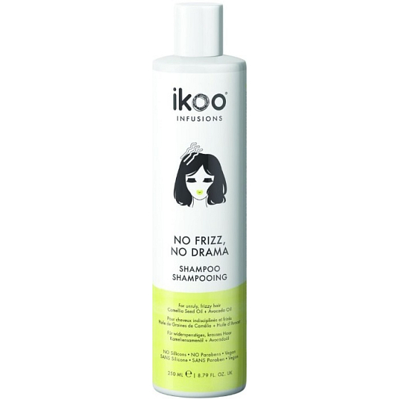 Ikoo No Frizz, No Drama shampoo for unruly and curly hair 250 ml