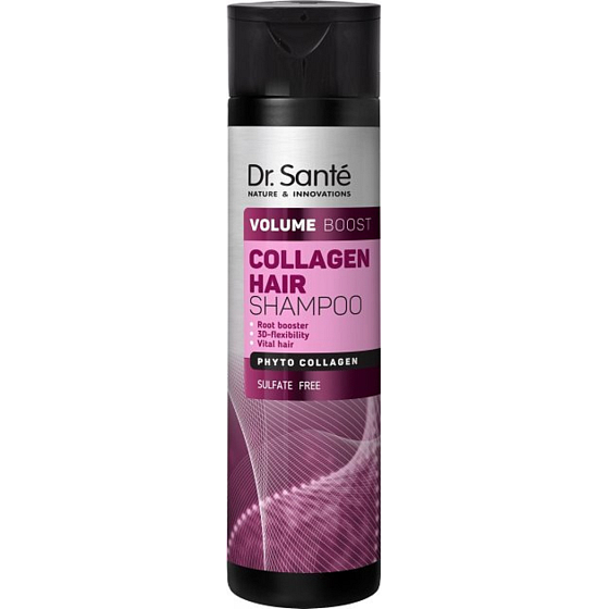 Dr. Santé Collagen Hair Volume Boost Shampoo for damaged, dry hair and hair without volume 250 ml