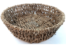 Body Basics Decorative round seaweed basket 23 x 7 cm