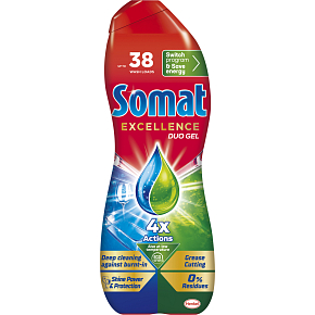 Somat Excellence Duo Dishwasher Gel, 684 ml, 38 doses