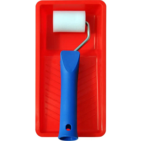 BARVY A LAKY HOSTIVAŘ Moltopren painting roller with handle and tray, 50 mm BARVY A LAKY HOSTIVAŘ Moltopren painting roller with handle and tray, 50 mm