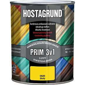 Hostagrund Prim 3v1 S2177 base and top coat for metal, 0620 yellow, 600 ml