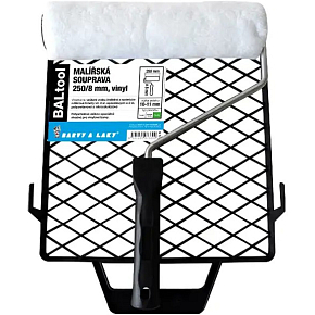 BARVY A LAKY HOSTIVAŘ Vinyl painting roller with holder and grid, 250 mm BARVY A LAKY HOSTIVAŘ Vinyl painting roller with holder and grid, 250 mm
