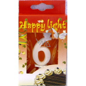 Happy light Cake Candle Number 6 in a Box