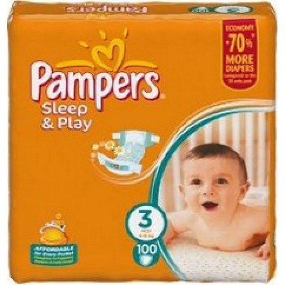 Pampers Sleep & Play 3 Midi 4 - 9 kg diapers 100 pieces