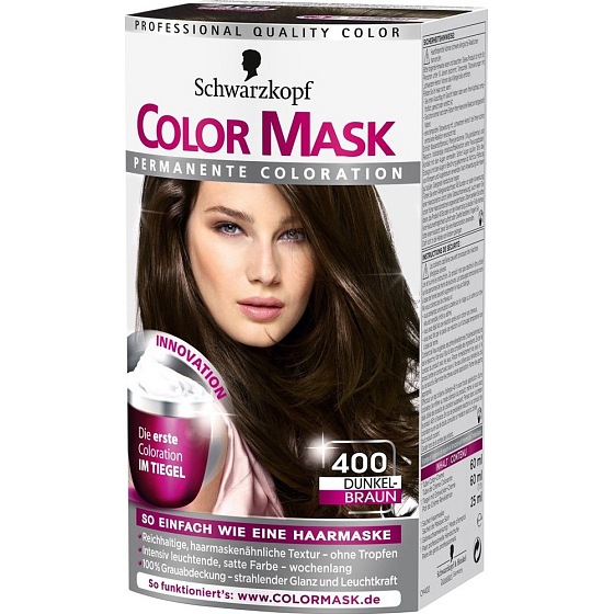 Schwarzkopf Color Mask Hair Color 400 Dark Brown