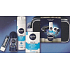 Nivea Men Cool after shave balm 100 ml + shaving gel 200 ml + antiperspirant roll-on 50 ml + lip balm 4.8 g, cosmetic set