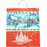 Press Plastic bag 45 x 50 cm with handle Christmas village 1 piece