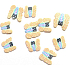Professional Nail decorations butterflies beige-colored 132 1 package
