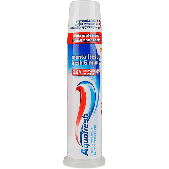 Aquafresh Family Protection Fresh & Minty toothpaste with dispenser 100 ml
