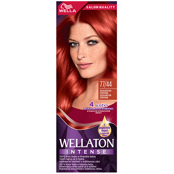 Wella Wellaton Cream Hair Color 77-44 Fiery Red