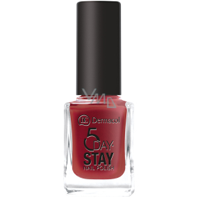 Dermacol 5 Day Stay Long-lasting Nail Polish 22 Hot Kiss 11 ml