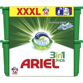 Ariel 3in1 Mountain Spring gel capsules for washing clothes 56 pieces 1674.4 g