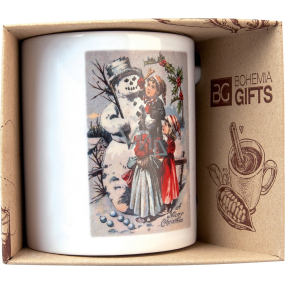 Bohemia Gifts Ceramic mug with a picture of a snowman 350 ml