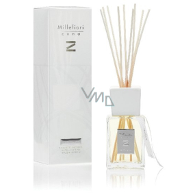 Millefiori Milano Zona Legni & Spezie - Wood and Spices Diffuser 250 ml + 7 stalks 30 cm long for medium-sized spaces lasts at least 3 months